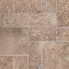 Travertine Tile Collection Tuscany Walnut Pattern Tumbled Swatch