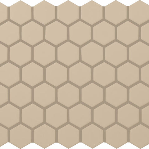 Daltile Color Wheel Mosaic Group 2 Hexagon 1.5 Urban Putty