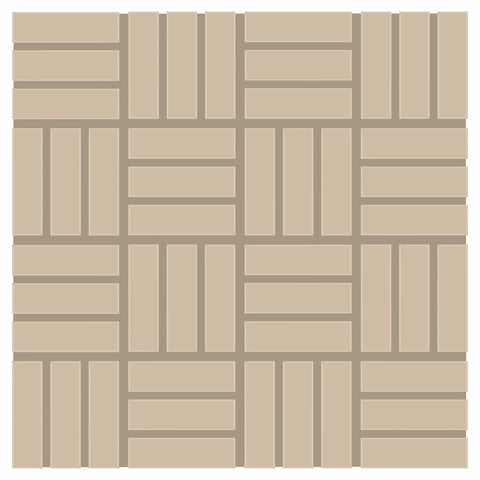 Daltile Color Wheel Mosaic Group 2 Lattice Weave 1x3 Urban Putty