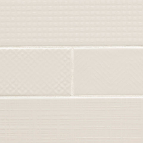 MSI Urbano Crema 3D Mix - 4"x12" Swatch