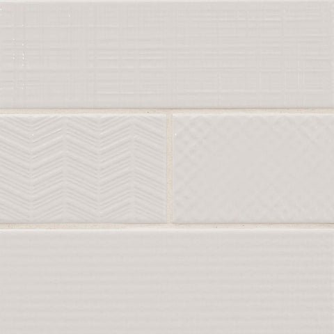 MSI Urbano Pure 3D Mix - 4"x12" Swatch