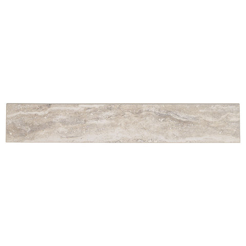 Veneto Porcelain Tile Collection Gray - 3"x24" Bullnose Polished Swatch