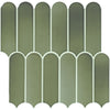 Daltile Artefino Vintage Mosaic Fish Scale Verdelite