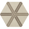 Daltile Bee Hive Hexagon 24x20 Plot Warm Blend
