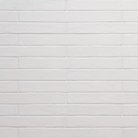 Brickstone Collection Porcelain Tile White - 2"x18" Swatch