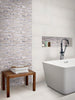 Domino Porcelain Tile Collection White Polished - 12"x24" Room Scene