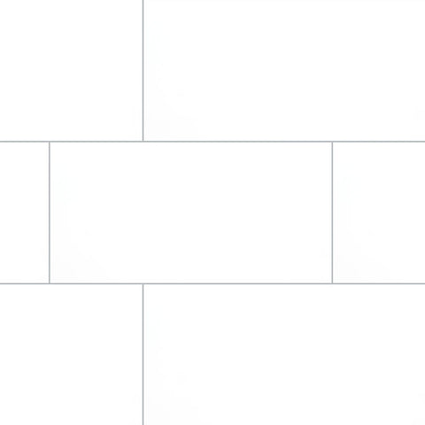 Domino Porcelain Tile Collection White - 12"x24" Swatch