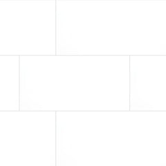 Domino Porcelain Tile Collection White Polished - 12"x24" Swatch