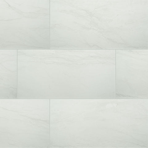 DURBAN WHITE PORCELAIN TILE - 24"x48" POLISHED SWATCH