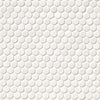 MSI Domino White Glossy Penny Round Mosaic Porcelain Tile Swatch