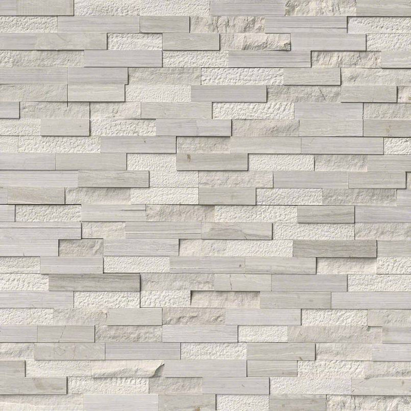 MSI Ledgestone Veneer - White Oak Panel - Multi Finish