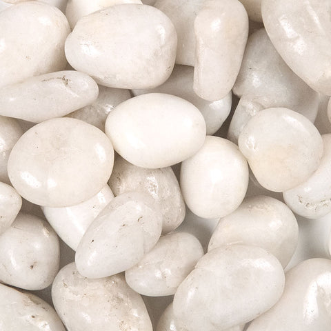 MSI PIEDRA WHITE POLISHED PEBBLES Swatch