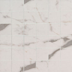 Essentials Ceramic Tile Collection White Vena - 2"x2" Swatch