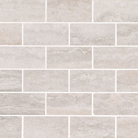 Veneto Porcelain Tile Collection White - 2"x4" Mosaic Polished Swatch
