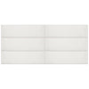 Daltile Stencil Rectangle Half Moon 4x12 White
