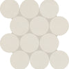 Daltile Multitude Mosaic Circle White Desert