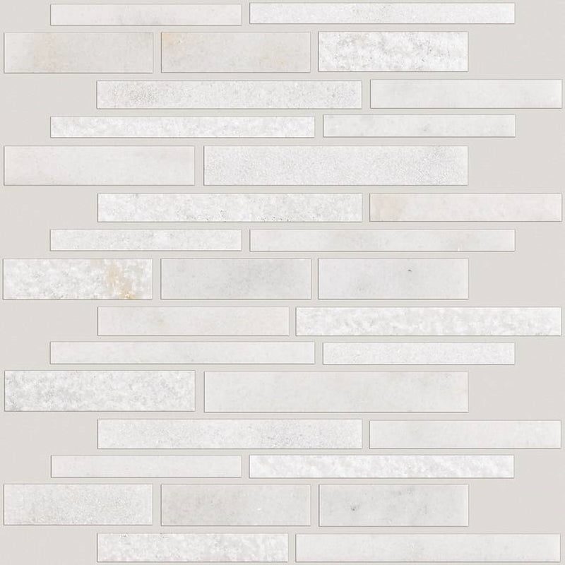 Shaw Tile Boca Whitewater Random Linear Textured Mosaic