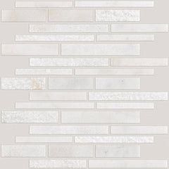 Shaw Tile Boca Whitewater Random Linear Textured Mosaic Swatch
