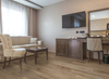 Metroflor Déjà New San Marcos Oak Worn Sienna Room Scene