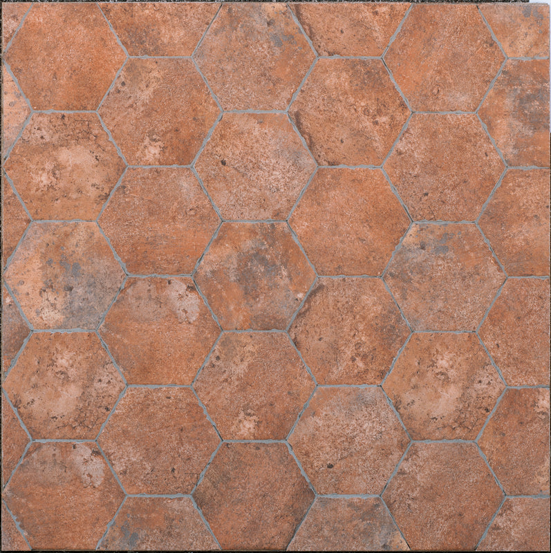 Tile Collection Chicago 9x11 Hexagon Tile Wrigley