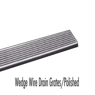 Laticrete Linear Wedge Wire Drain Grate - Polished