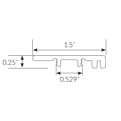 Mannington Adura Flex Tile Trim End Molding