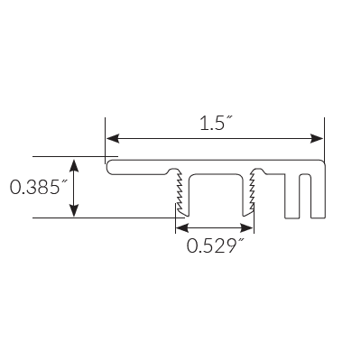 Mannington Adura Apex Trim End Molding