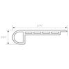 Congoleum Triversa Prime Trim Flush Mount Stair Nose Congoleum Congoleum 