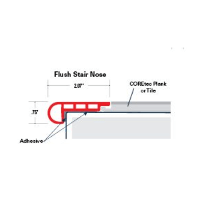 COREtec Plus XL Trim Flush Stair Nose