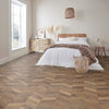 Karndean Luxury Vinyl Knight Tile Rigidcore Mid Limed Oak Chevron