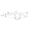 Mannington Adura Flex Rectangles Trim Multi-Purpose Reducer Mannington Mannington 