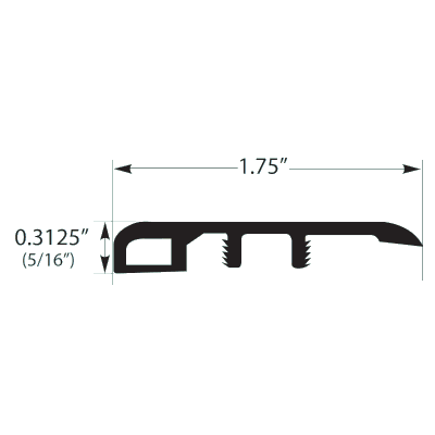 Paramount RigidCORE Keystone Tile Trim End Cap Paramount Paramount 