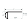 Paramount RigidCORE Keystone Tile Trim Flush Stairnose