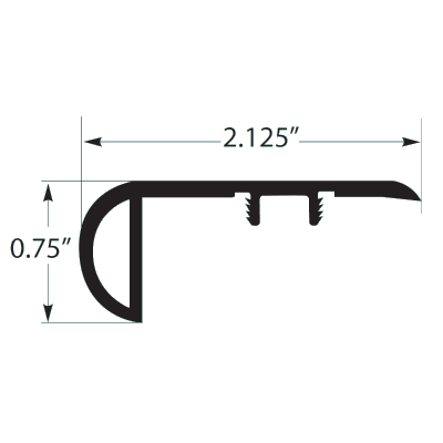 Paramount RigidCORE Cornerstone Trim Overlap Stairnose