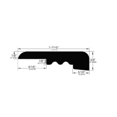 Casabella Firmfit Contract Trim Square Nose Reducer