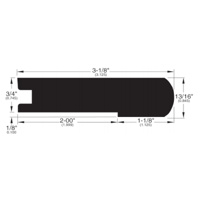 Somerset Specialty Solid Trim Stair Nose