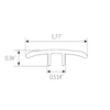 Mannington Adura Max Rectangles Trim T-Molding Mannington Mannington 
