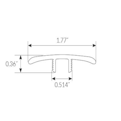 Mannington Adura Rigid Rectangles Trim T-Molding